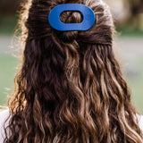 Round Flat Hair Clip | Small | Midnight Rain