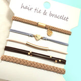 BOHO DUAL FUNCTION KNOT BRACELET HAIR TIES | 40BH104: PALM TREE