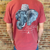 Houndstooth Elephant Tee: Large
