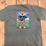 Aubie Watercolor: True Navy / X-Large