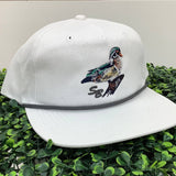 Wood Duck SB Cap: Foggy Marsh Vein Camo 7 Panel