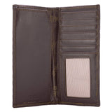 Buck Men's Secretary Old School Camo Leather Wallet.: Brown/Tan Camo