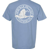 Ghost Camo Circle Logo: Washed Denim / M