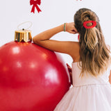 Round Flat Hair Clip | Small | Rudolph Red
