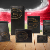 Georgia Bulldogs Collegiate Woven Ribbon Key Chain. University of Gerogia Key Fob. UGA Dawgs Gift. Brass Clasp and O-Ring.: Red