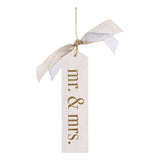 Mr. & Mrs. Wood Ornament- Christmas Décor