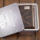 Alabama Crimson Tide Men's Collegiate Trifold Leather Wallet: UAL Wrinkle