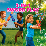 Unspillables Bubble Warriorz – 2-in-1 Sword Bubble Toy
