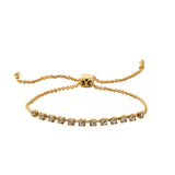 Golden Goddess Crystal Embellished Slider Bracelet