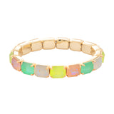 Mango Mint Easton Emerald Cut Stretch Bracelet