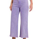 Violet Acid Wash High Waisted Pants