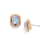 Vitrail Light Octavia Scalloped Stud Earrings