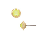 Electric Yellow Simplicity Stud Earrings