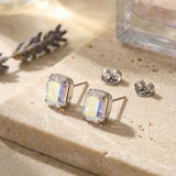 Crystal Octavia Stud Earrings- Silver