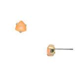 Electric Orange Sedge Stud Earrings