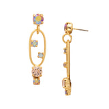 Chai Latte Greer Studded Dangle Earrings