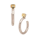 Jonquil Keeley Emerald Cut Hoop Earrings