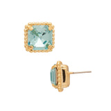 Aquamarine Izzy Decorated Stud Earrings