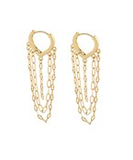 Gold Layered Chain Drop Earrings
