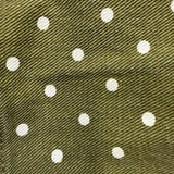 Olive Polka Dot Wide Leg Pants