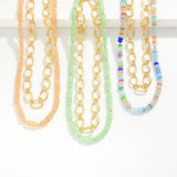 Mint & Multicolor Chain Link