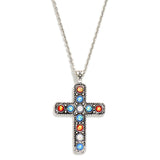 Glitter Stone Studded Cross