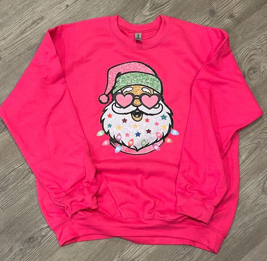 Glitter Santa Sweatshirt