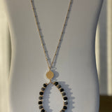 Black Beaded Necklace