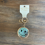 Smile Glitter Keychain