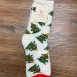 Fuzzy Christmas Socks