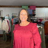 Playful Elegance Smocked Top