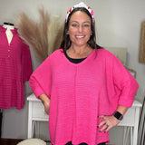 Sweet Sorbet Waffle Knit