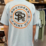 Baby Blue Intial Logo Tee