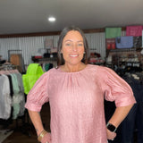 Whispering Breeze U-Neck Textured Top
