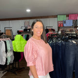 Whispering Breeze U-Neck Textured Top