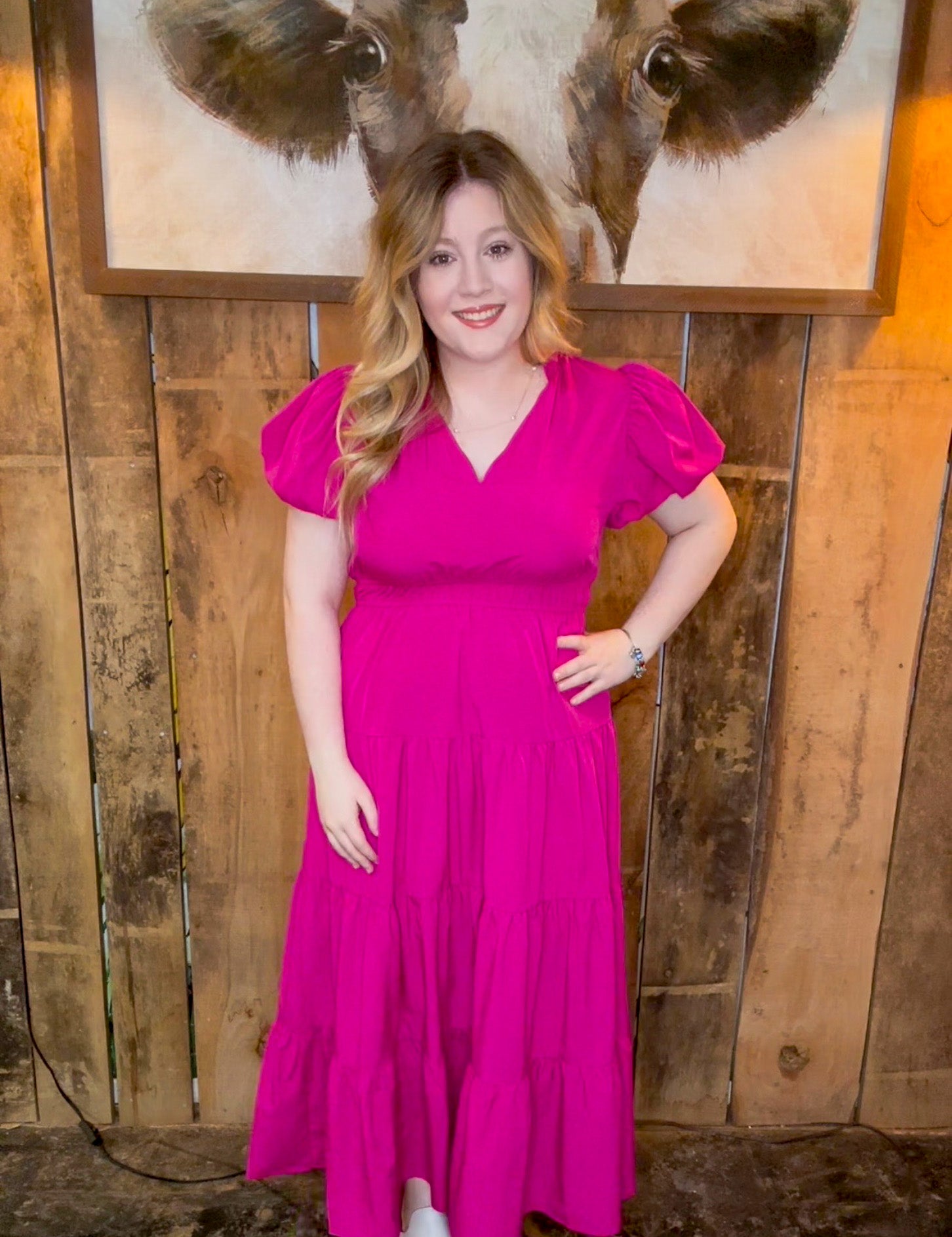 Magenta Midi Dress Magenta Midi Dress