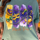 Paint Stroke Mardi Gras Graphic Tee