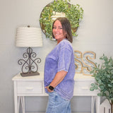 Washed Short Sleeve Top – Marlin