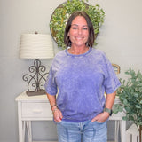 Washed Short Sleeve Top – Marlin