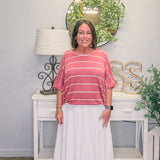 White Meadow Days Tiered Maxi Skirt
