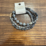 Glass + Stoen bead bracelet