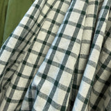 Hunter Green Gingham Bubble Hem Button-Front Top