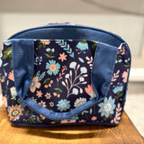 Navy Floral Insulated Lunch Bag