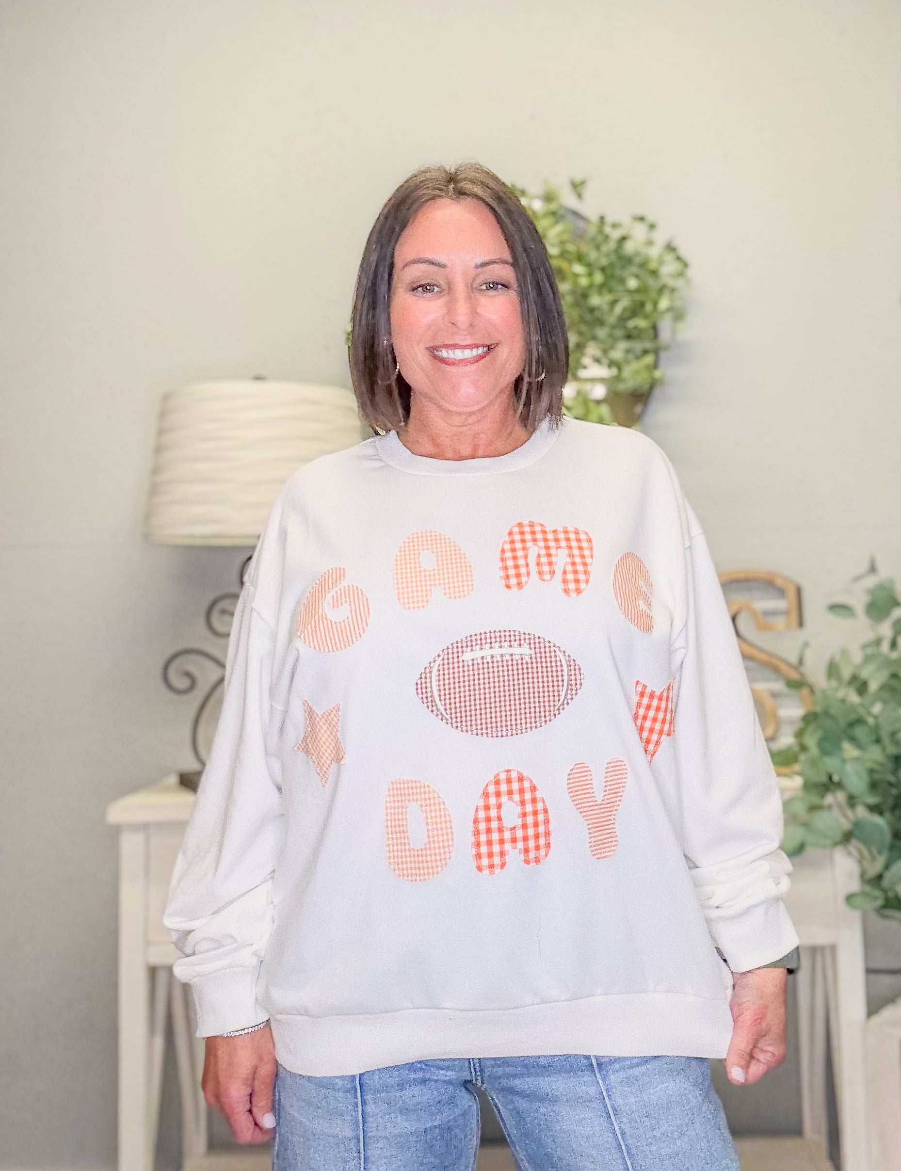 Game Day Patchwork Crewneck