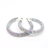 Bedazzled Hoop Earrings