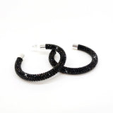 Bedazzled Hoop Earrings