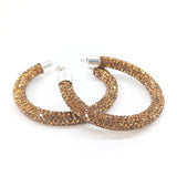 Bedazzled Hoop Earrings