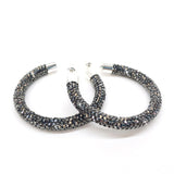 Bedazzled Hoop Earrings