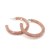 Bedazzled Hoop Earrings