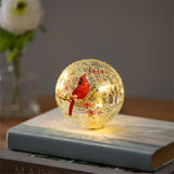 “Love Lives Forever” Cardinal Memorial LED Globe